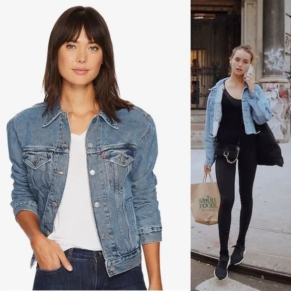 NWT Levi's Ex-Boyfriend Trucker Jean Jacket - Picture 16 of 16